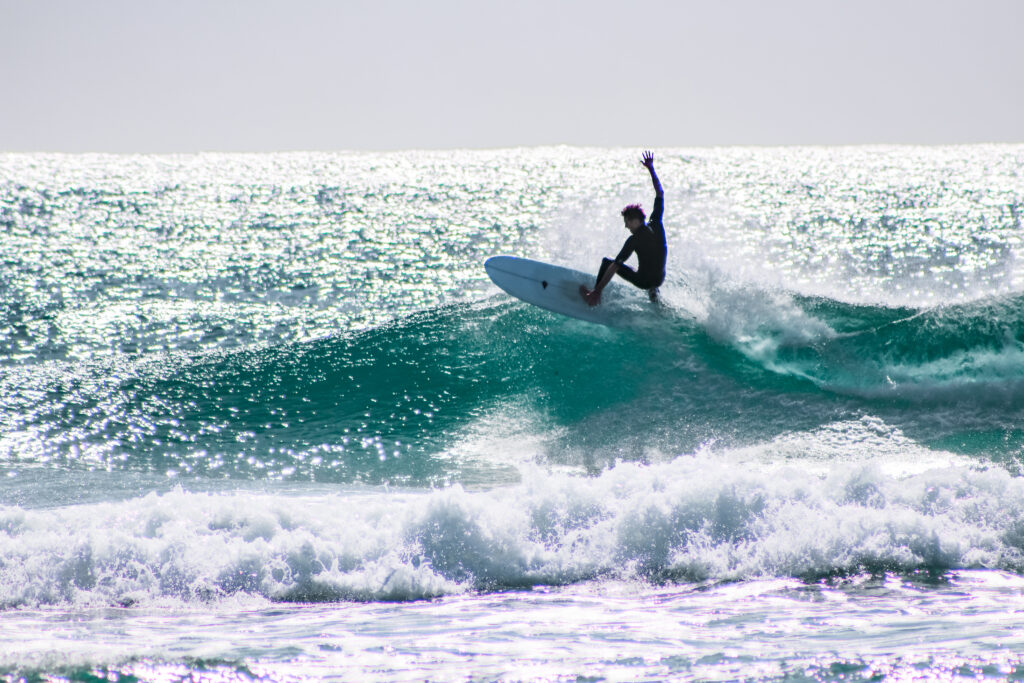 Surfer at Kingscliff Beach