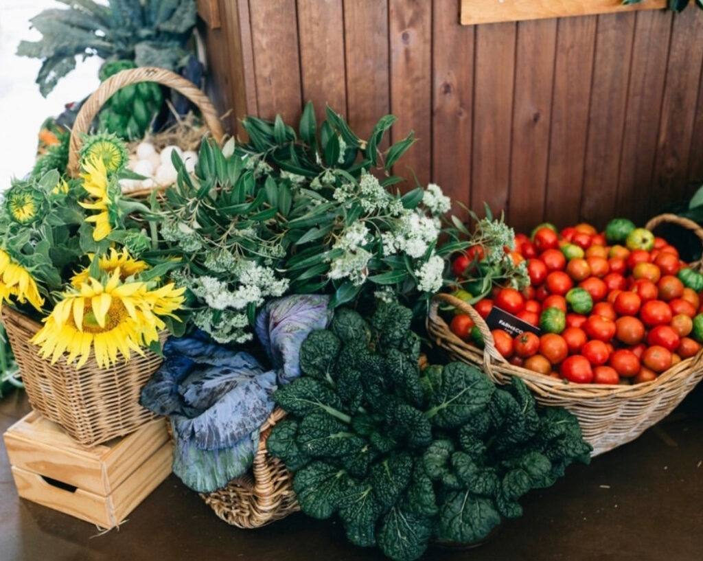 Fresh produce at the Farm & Co store