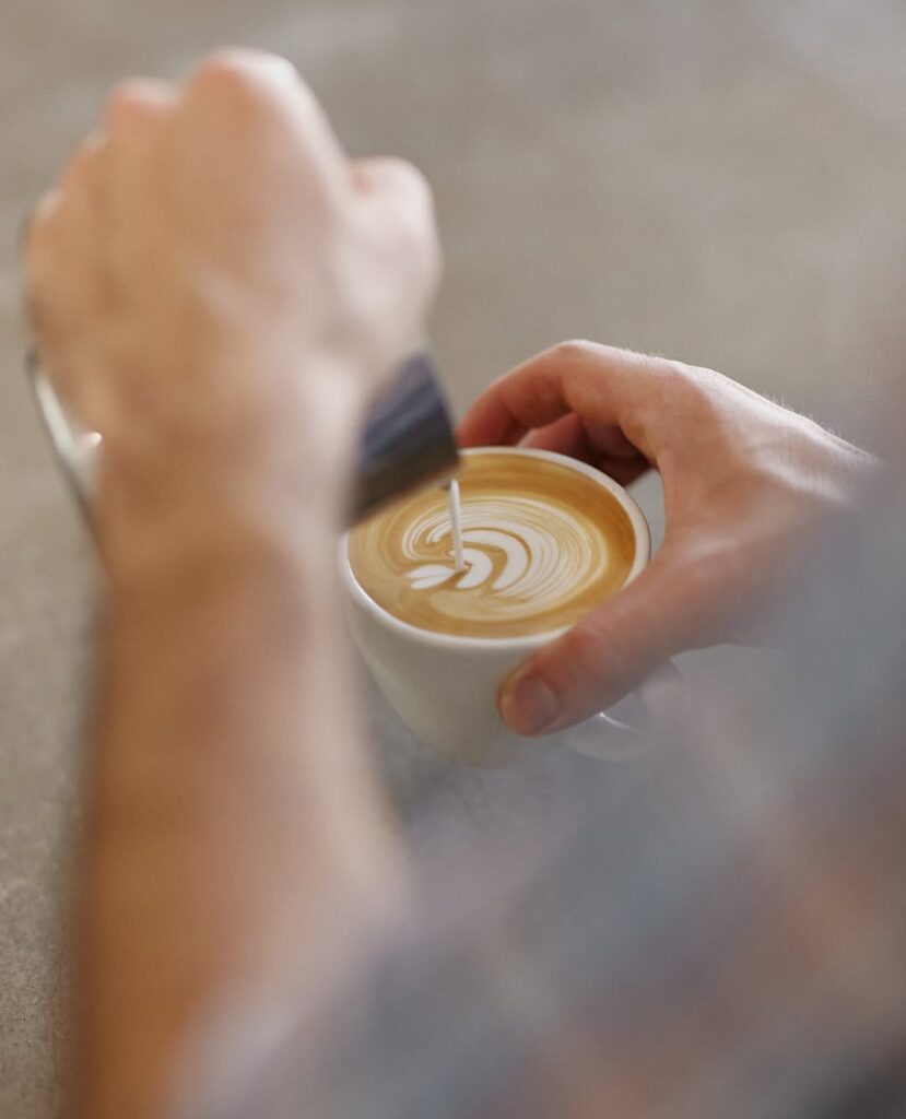 Coffee pouring at Crockd Studios