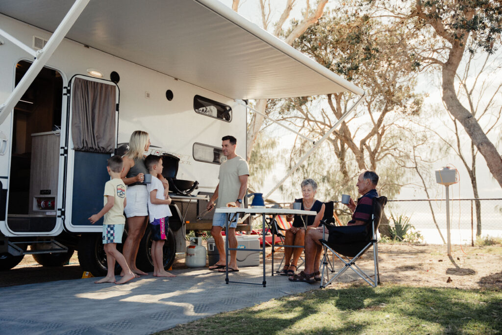 family holiday at kingscliff beach caravan park